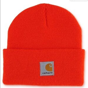 Carhartt Kids 100% Acrylic Orange Beanie
